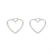 Snatch 純愛相框耳環 ─ 大銀框 / Pure Love Earrings ─ Large Sliver
