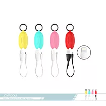 JOYROOM機樂堂 精巧文創魚 20.5cm Lightning數據傳輸線(S─M345) 電源連接線 iPhone適用櫻花粉