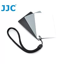 JJC三合一灰卡+白平衡卡+黑卡GC─2(名片大小，3片裝，可測光校正WB可搖黑卡降低反差)gray card類色溫卡