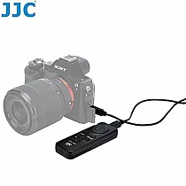 JJC副廠Sony快門線SR─F2(完全相容索尼原RM─VPR1快門線遙控器;電源/錄影開關.鏡頭變焦)適a9 a7 a7R a7S II III IV a6600 a6