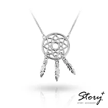 STORY ACCESSORY─純銀項鍊─Dreamcatcher捕夢網白K金色
