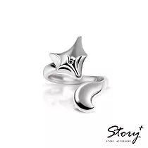 STORY ACCESSORY─靈狐系列─白狐純銀戒指10白K金