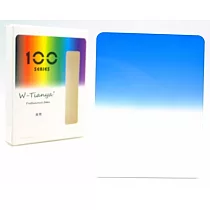 Tianya天涯100藍漸層藍漸變藍SOFT Z型方型鏡片(藍色─無色透明;相容法國Cokin高堅Z系列Z方形濾鏡)料號T108S