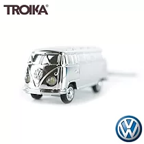 德國TROIKA福斯聯名Microbus麵包車鑰匙圈手電筒吊飾KR17─40/CH(車燈會亮;德國VW原廠Volkswagen授權)