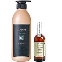 Parfum 巴黎帕芬 香氛精油洗髮精600ml+經典香水小蒼蘭護髮油100ml(多款可選)水梨花(保濕)