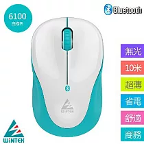 WINTEK 藍芽滑鼠 6100 第三代白綠