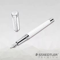 【STAEDTLER PREMIUM】MS─RESINA鋼筆 白筆尖─F 筆尖─F 白色