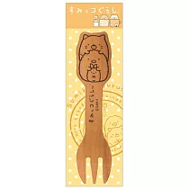 San─X 角落公仔緊緊窩角落系列木製叉子。羞羞貓+炸豬排
