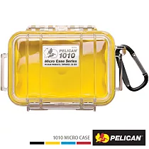 PELICAN 派力肯 1010 Micro Case 微型防水氣密箱─透明(黃)