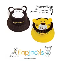 加拿大 flapjacks 兒童翻轉防曬帽─小獅王&小猴子 2─4Y 小獅王&小猴子
