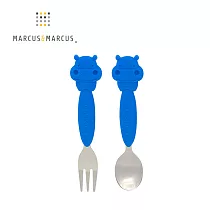 【MARCUS&MARCUS】動物樂園不鏽鋼叉匙餐具組─ 河馬