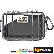 PELICAN 派力肯 1050 Micro Case 微型防水氣密箱─透明(黑)