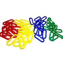 【USL遊思樂教具】連環扣4色 500pcs D3001A01