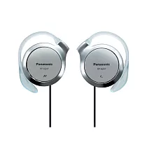 國際Panasonic超薄型stereo動立體聲耳掛式耳機RP─HZ47(強調舒適.訴求簡易裝戴;線長約1公尺但左右不等長)銀色 銀色