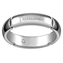 ROYAL DAMON 羅亞戴蒙 呢喃─大─戒指 18銀色