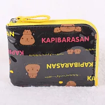 Kapibarasan 水豚君黑色經典系列車票零錢包