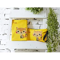 【GFSD】水鑽精品─萌萌達系列【淘氣小狐】2入組_小狐書衣+考拉化妝包