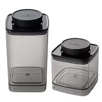 ANKOMN|EVERLOCK 氣密保鮮罐 1200+600ml 半透黑(2入組)