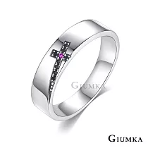 GIUMKA 情侶戒指 925純銀 真愛同行 十字架造型 純銀戒 單個價格 MRS08023細版美國戒圍6