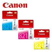 CANON CLI─821C/M/Y 原廠彩色墨水匣組合(3入)