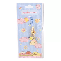 Kapibarasan 水豚君星座系列手機吊飾。水瓶座(水藍款)