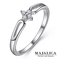 Majalica純銀戒指 綻放閃耀 淑女戒指 925純銀尾戒 PR019美圍3號