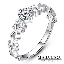 Majalica純銀戒指 幸福閃耀 淑女戒指 925純銀尾戒 PR006美圍3號