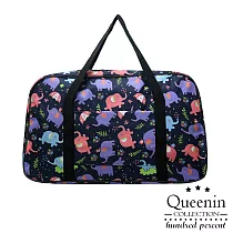 DF Queenin日韓 ─ 出國馬上走!超輕超大容量旅行袋可掛行李桿─多色可選 微笑大象
