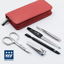 【YES 德悅氏】德國製造精品 5件式真皮修容組(紅)
