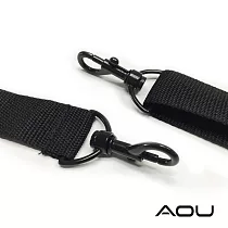 AOU 台灣製造 輕量活動式強化耐重肩背帶 側背肩帶 公事包背帶 尼龍背帶(黑)03─007D4