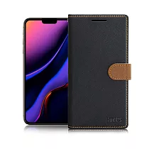 【台灣製造】FOCUS for iPhone 11 6.1吋 蜜糖繽紛支架皮套黑