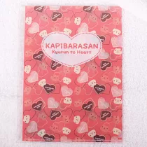 Kapibarasan 水豚君愛心印 L 型文件夾 (A5)