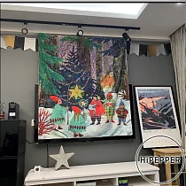北歐風簡約情境掛布─聖誕少年頌歌