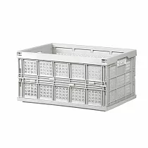 樹德livinbox ─ 巧立耐重摺疊籃(大) FB─5336 淺灰