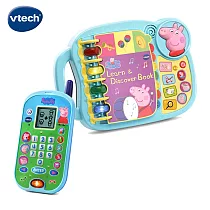 【Vtech】粉紅豬小妹─英語學習閱讀聽力2入組 (有聲書+手機)