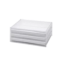 樹德─livinbox A4桌上文件資料櫃(3抽) DDH─103 簡約白