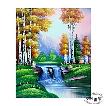 御畫房 手繪無框油畫─水秀山明 50x60cm(客製商品)