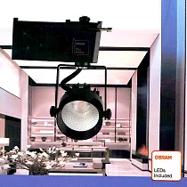 MasterLuz─二代小鋼炮 5W防眩COB燈 LED商用軌道燈 黑殼自然光4000K.黃光 OS晶片黑殼黃光