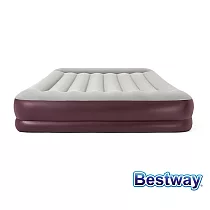 【Party World】Bestway。TRITECH植絨雙人加大充氣床─紅棕 67699