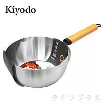 KIYODO不鏽鋼雪平鍋─20cm (極厚)─2入