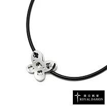 ROYAL DAMON x &MORE 鈦鍺項鍊 + 鍺錠白鋼墜 幸福來臨─ L