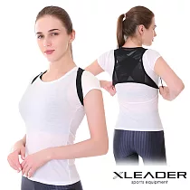 【Leader X】輕薄透氣隱形挺背矯姿帶 防駝背心_2入組 (S/M x2)