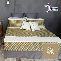 【麗塔寢飾】40支紗精梳棉 雙人床包枕套三件組 Jazz─ 綠色