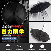 全自動折疊反向省力雨傘 黑色