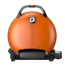 【O─GRILL】700T 美式時尚可攜式瓦斯烤肉爐(單烤爐加贈：義式摩卡壺) 熱情橘