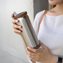 木合金髓手保溫杯─隨開即喝