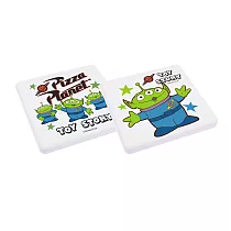 [迪士尼] 玩具總動員系列 珪藻土杯墊 ─ 兩入一組 ─ 多款可選 (10x10x0.9cm)三眼怪&披薩星球