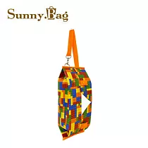 SunnyBag─抽取式衛生紙套─彩色積木─橘
