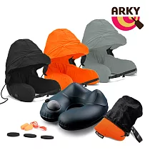 ARKY Somnus Travel Pillow 咕咕旅行枕─按壓充氣版+專用收納袋但尼丁橘+收納袋