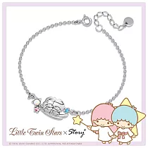 STORY故事銀飾─雙子星許願系列─KikiLala流星許願純銀手鍊加長1cm